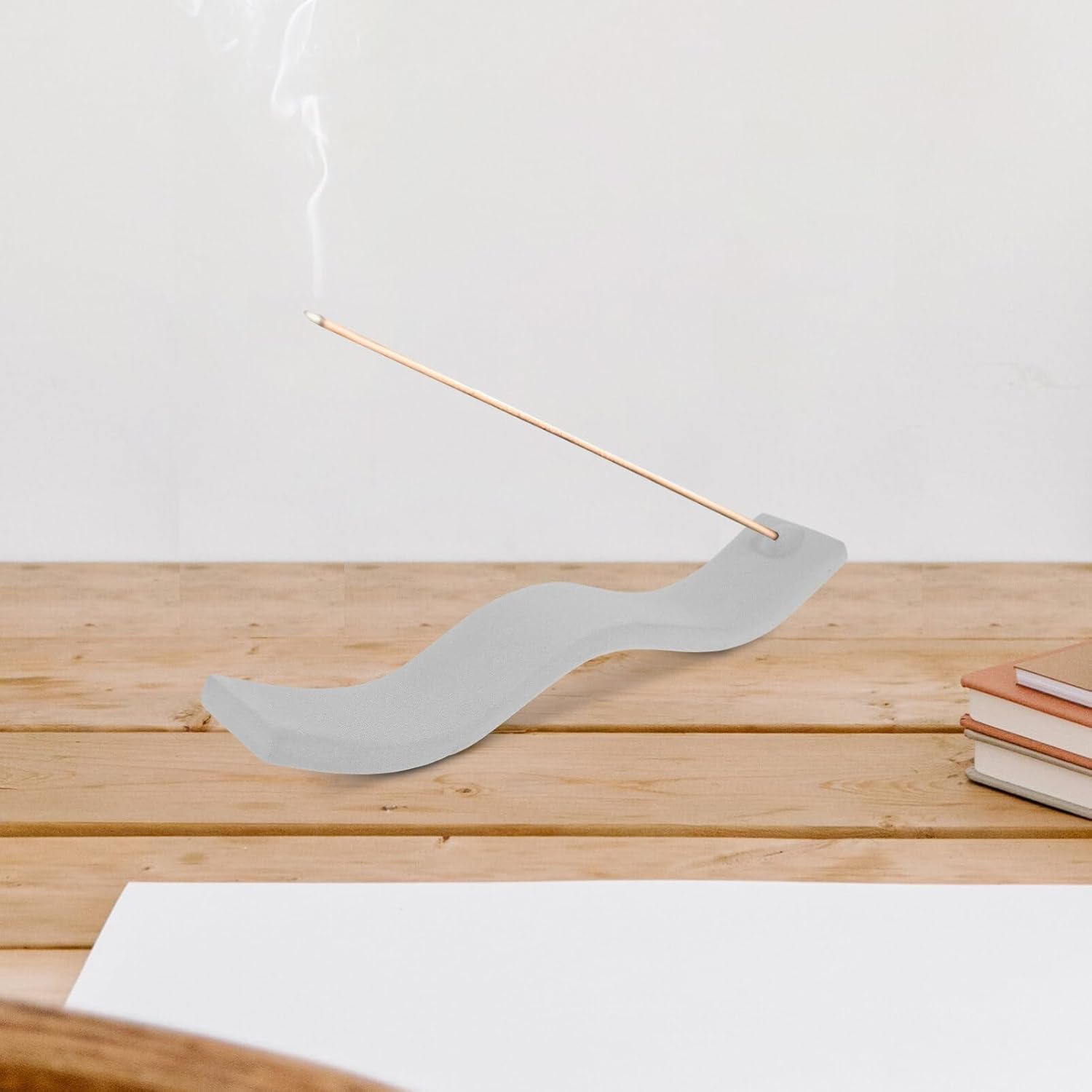 Healvian 2Pcs Ceramic Aromatherapy Stove Incense Burner Stick Holder Home Decor Desk Incense Holder image number 1