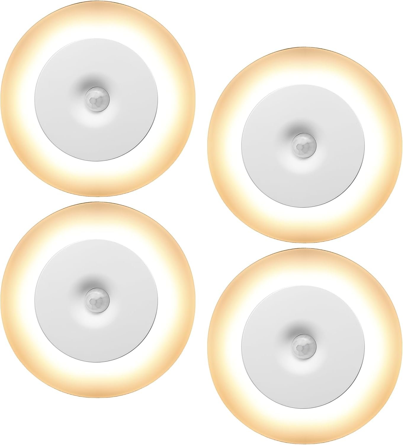 Pack of 4 Night Lights with Motion Sensor, 3 Colour Temperatures Children Continuously Dimmable, Magnetic Rechargeable Night Light, Twilight Sensor, LED Night Light Children for Bedroom, Hallway image number 5