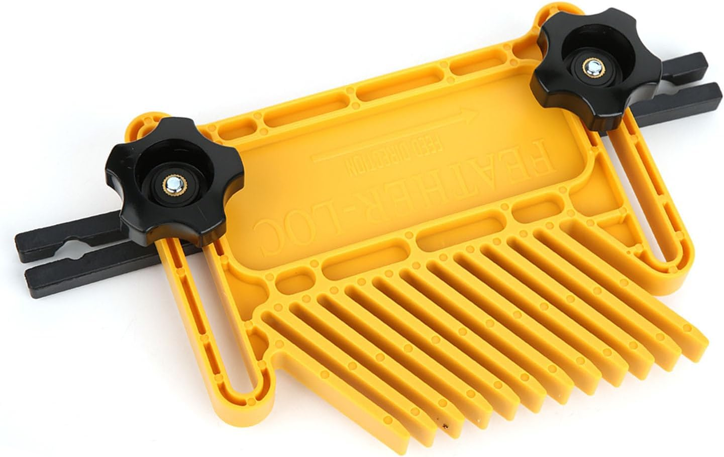 2Pcs Woodworking Board Set Router Tables Saws, Yellow Carpentry Aid Hand Tool Kit, for Woodworking Featherboard with Router Table image number 3