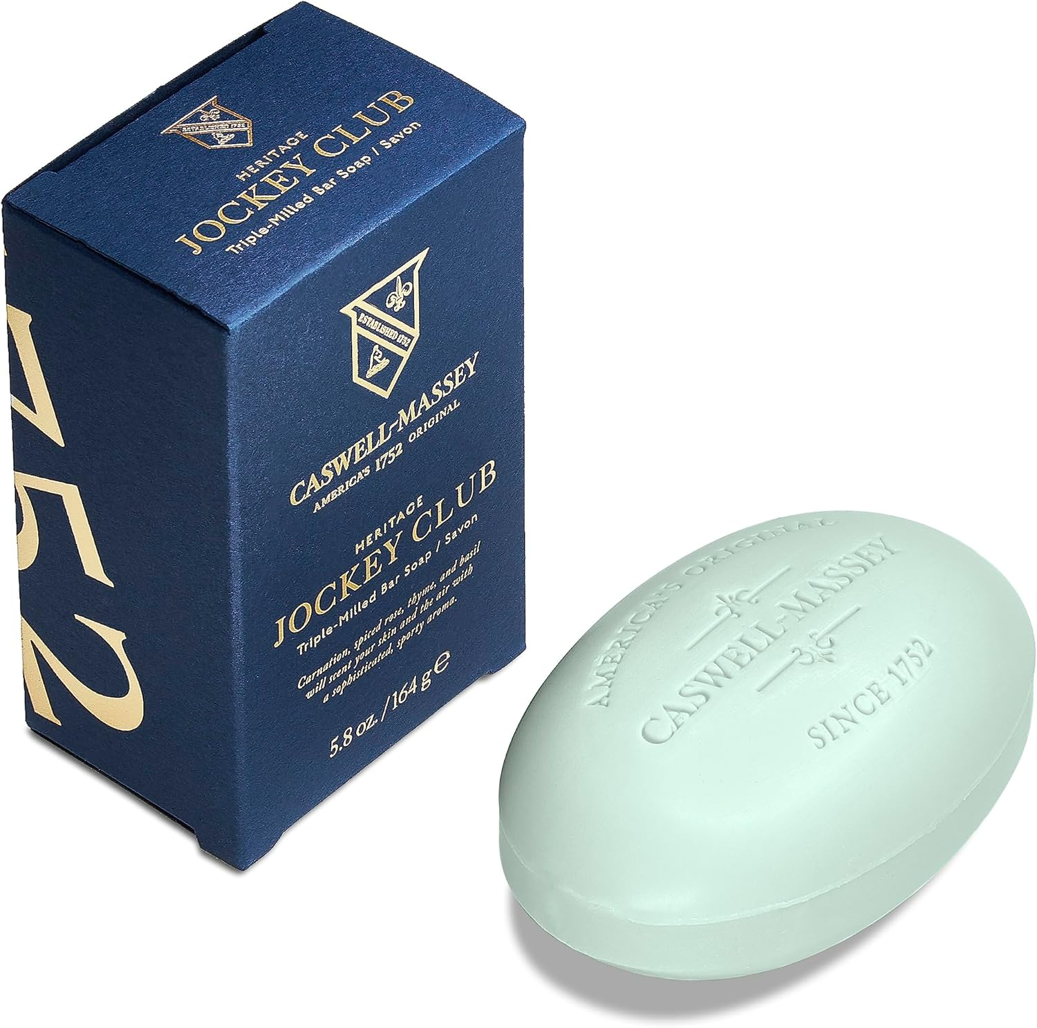 Caswell-Massey Men&rsquo;S Bar Soap, Moisturizing Body Wash for Bath or Shower, Men&rsquo;S Soap Bar for All Skin Types, Essential Oils & Plant-Based Formula, Jockey Club, 1 (5.8 Oz) Bar image number 2