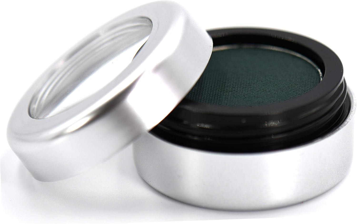 Pure Ziva Matte Forest Emerald Green Cake Eyeliner & Pressed Eyeshadow, Water Activated Powder; Gluten & Cruelty Free - Black image number 2