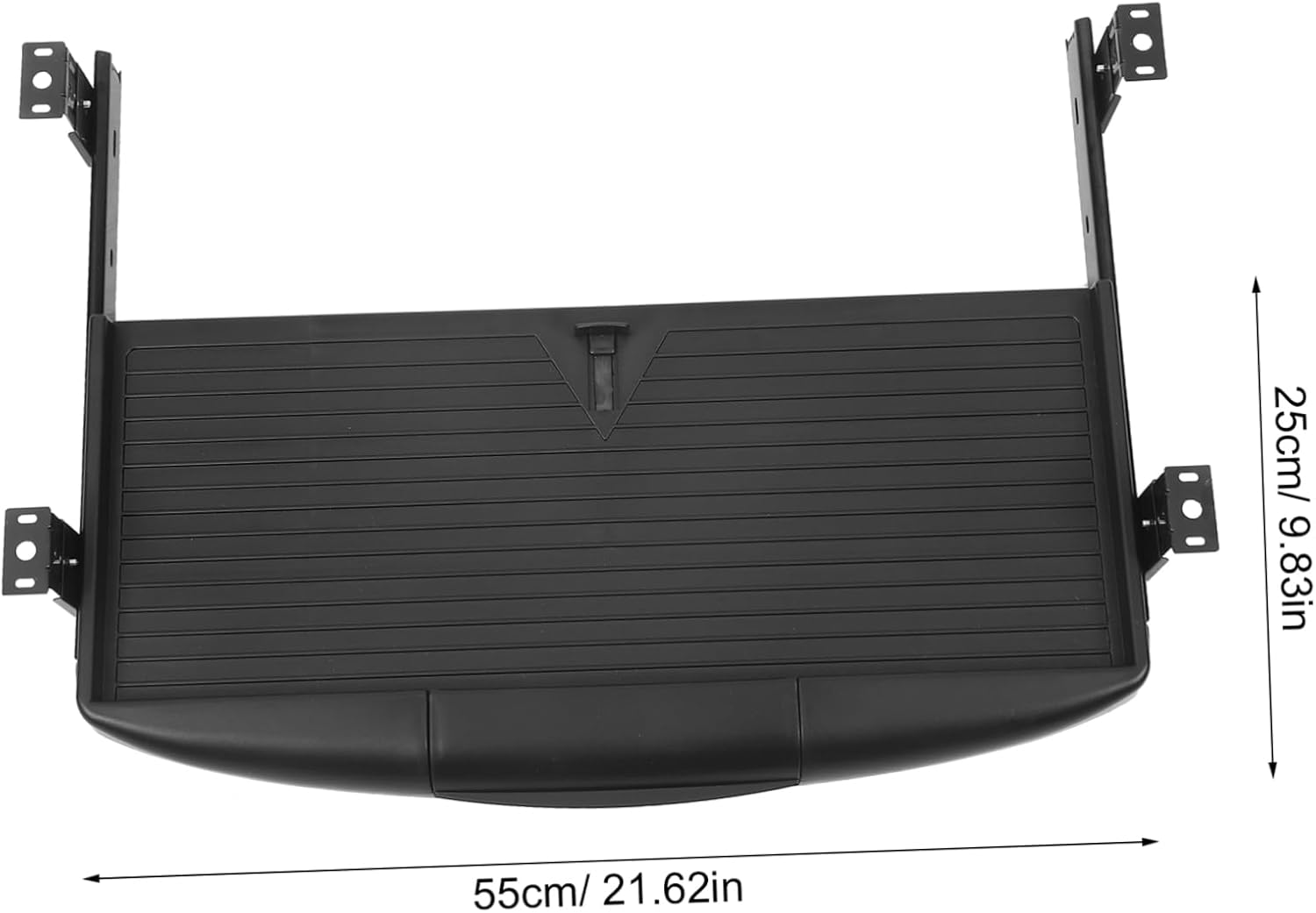 OSALADI Full Extension Keyboard Tray under Desk Multi-Purpose Drawer Style Keyboard Storage Tray with Guide Rails for Smooth Slide Out Desk Organizer for Typing and Computer Accessories image number 3