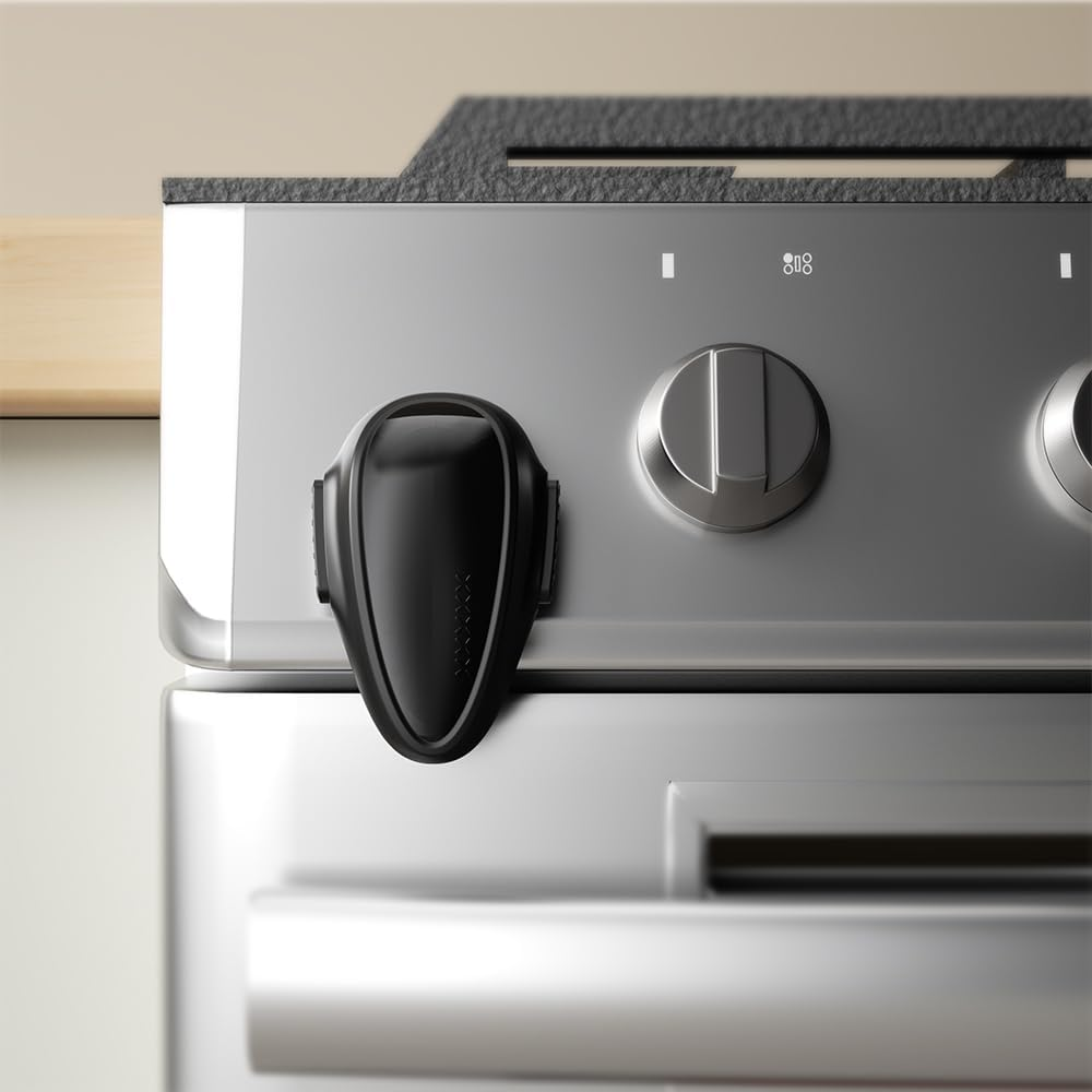 EUDEMON Childproof Oven Door Lock, Oven Front Lock Easy to Install and Use Use Adhesive No Tools Need or Drill(1 Pack,White)