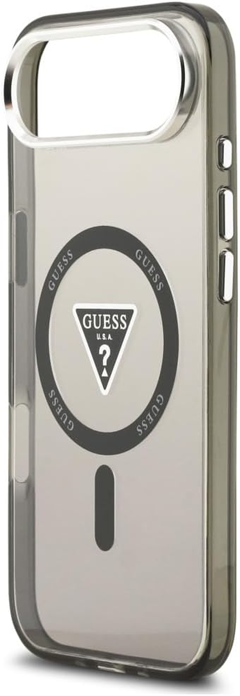 CG Mobile Guess IML Gradient Triangle Logo Compatible with Magsafe Case for Iphone 17 Air (Black) image number 1