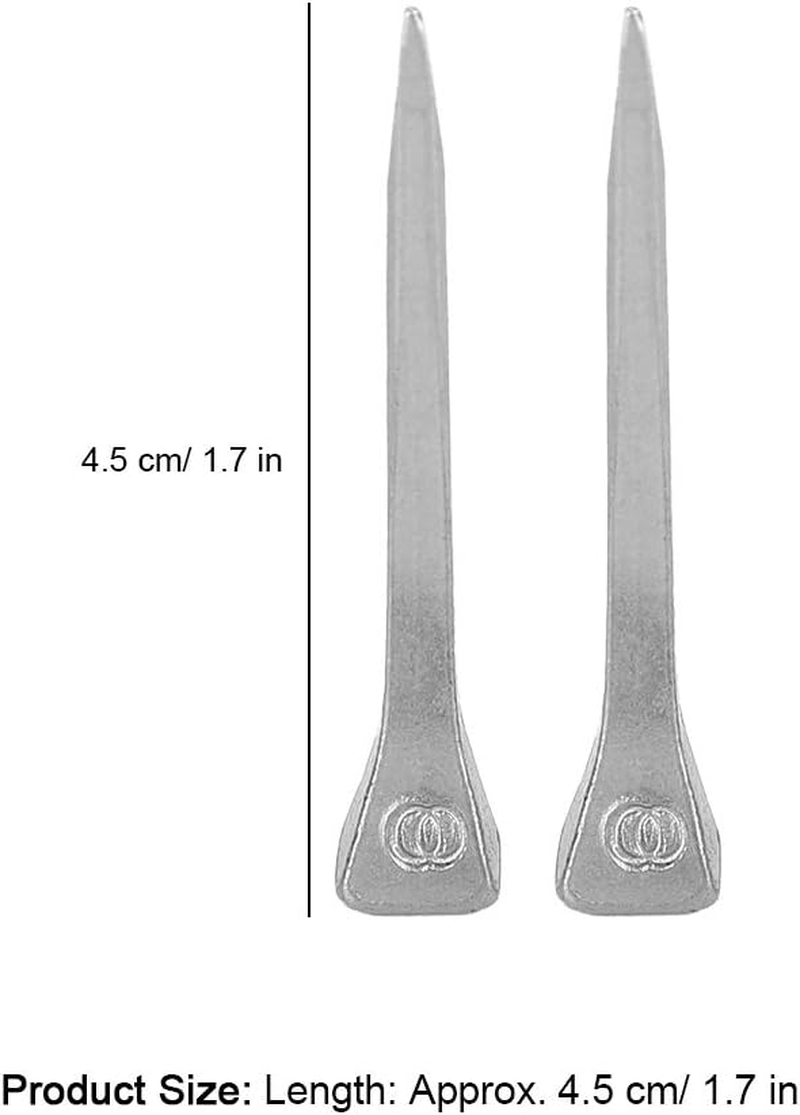 Tnfeeon 250Pcs Horseshoe Nails Pack Stained Glass Making Nails E3 Size 1.7 Inch Partner for Assembling Projects by Securing Lead or Glass image number 3