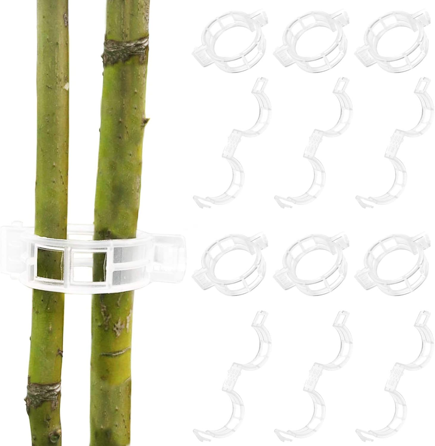 BEADNOVA 150Pcs Tomato Clips Plant Clips Garden Clips Vine Clips Tomato Trellis Clips for Tomato Vine Vegetable (150PCS)