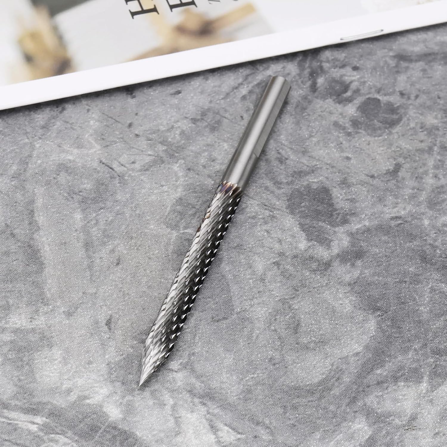 Be in Your Mind Milling Cutter 6MM X 88MM Tungsten Steel Tyre Repair Carbide Burr Hard Metal Burr Tire Drill Carbide Rotary Head for Pneumatic Drill image number 5
