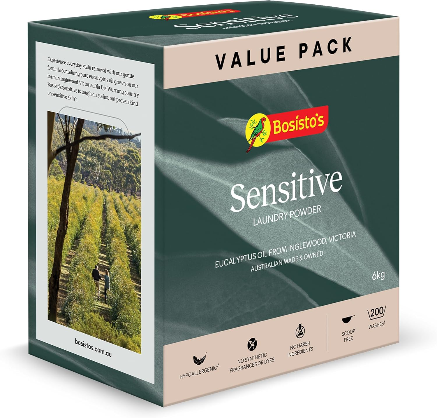 Bosisto'S Sensitive Laundry Powder 6Kg image number 1