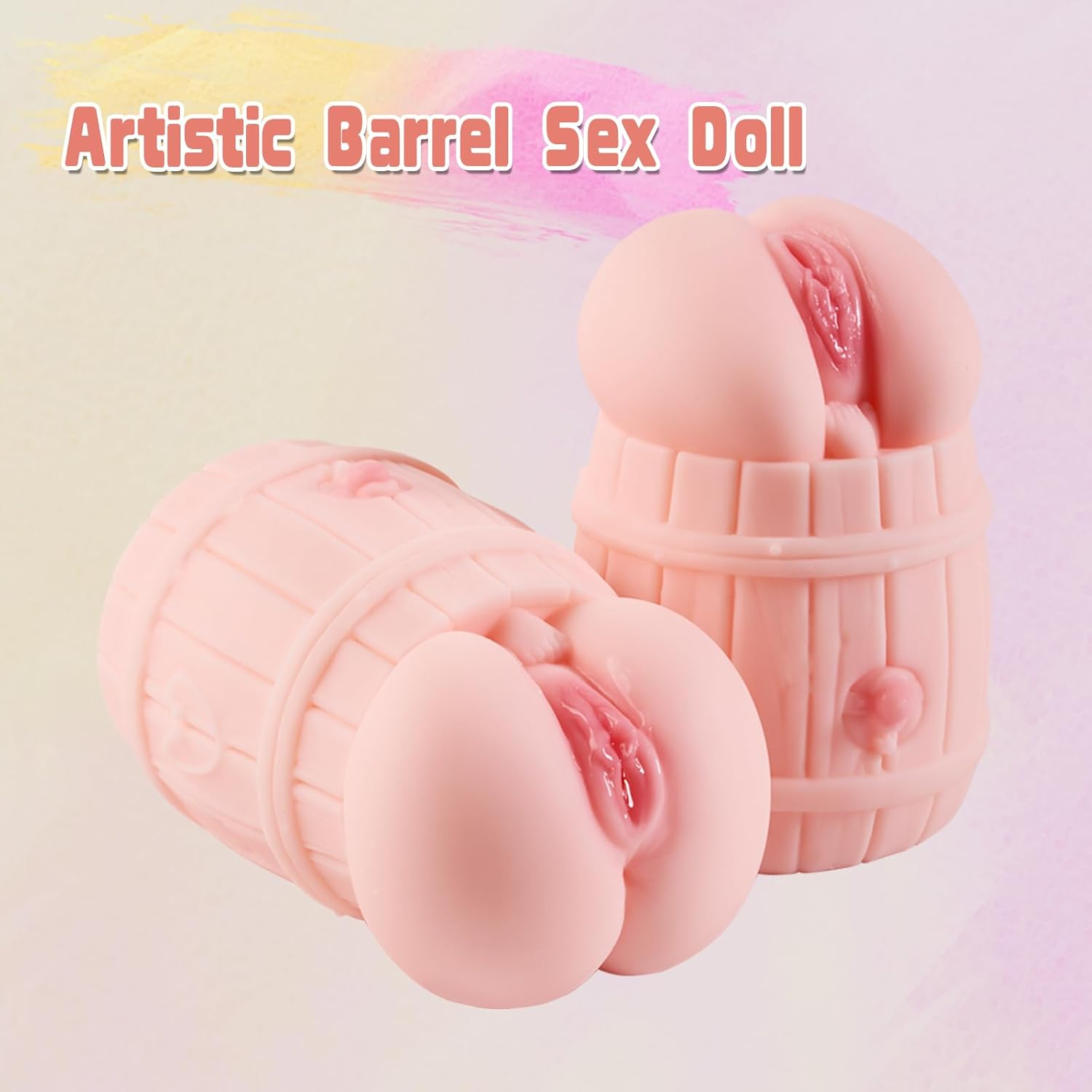 Fantasy Pocket Pussy Male Masturbator, 900G Mini Sex Doll with Realistic Pussy and Barrel, Adult Sex Toys for Men Masturbation image number 5