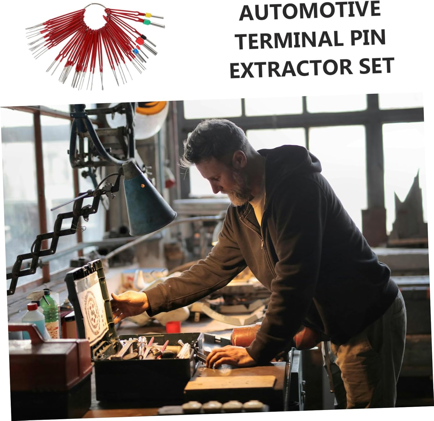 GETAJGHSD 39Pcs Automotive Terminal Pin Remover Tool Car Tools Terminal Ejector Kit