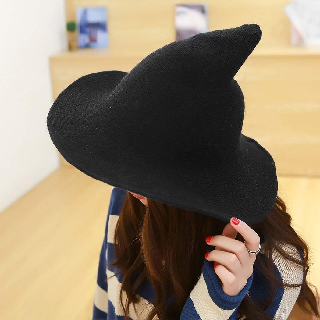 Foldable Wool Knit Witch Hat - Felt Material image number 2