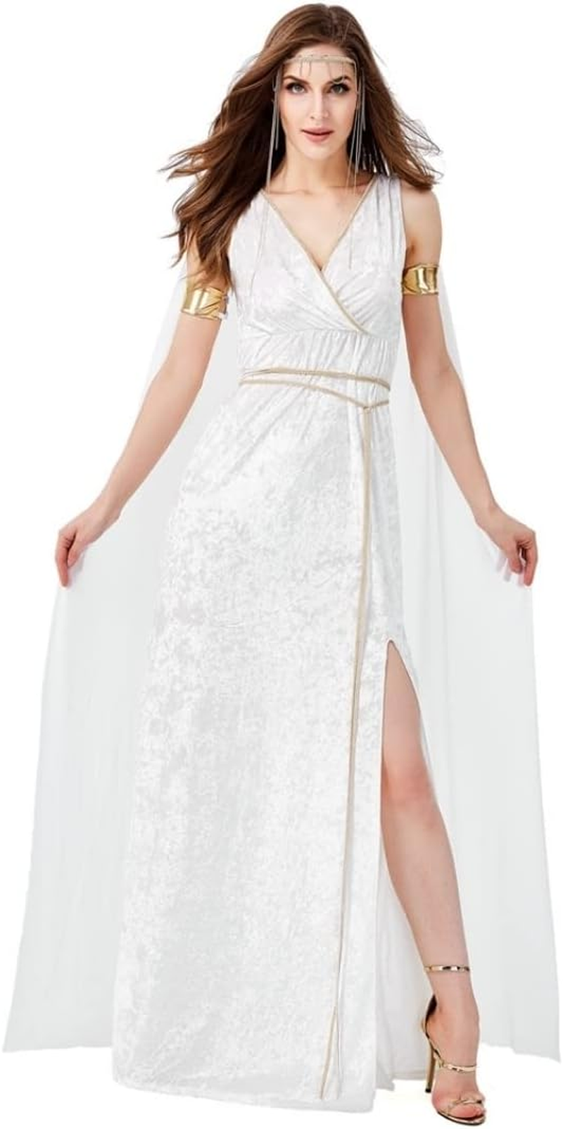 Costume Bay Womens Greek Roman Fever Goddess Toga Womens Cleopatra Fancy Dress Halloween Costume Fancy Dress Carnival Women Cosplay Costume