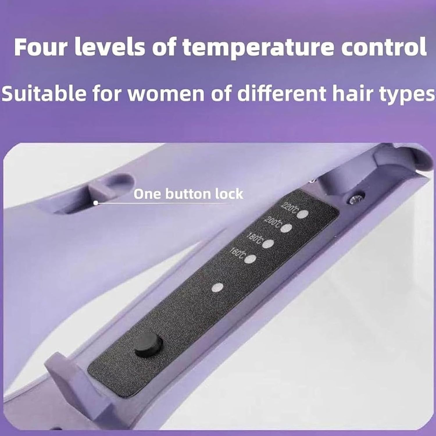Homessencials Hair Styling Tool with Negative Ionic Technology, Homessencials 3D Curling Iron, 4 Gears Double-Sided Heating, Long Lasting, for Travel & Home (2Pcs) image number 5