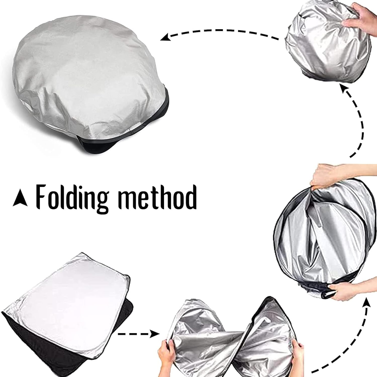 CDEFG Compatible with Nissan Qashqai J11 2014-2021 Sun Protection Covers Front Windscreen Parasol Front Baffle Windscreen Car Sun Visor Qashqai J11 Accessories - Juke F16 image number 6