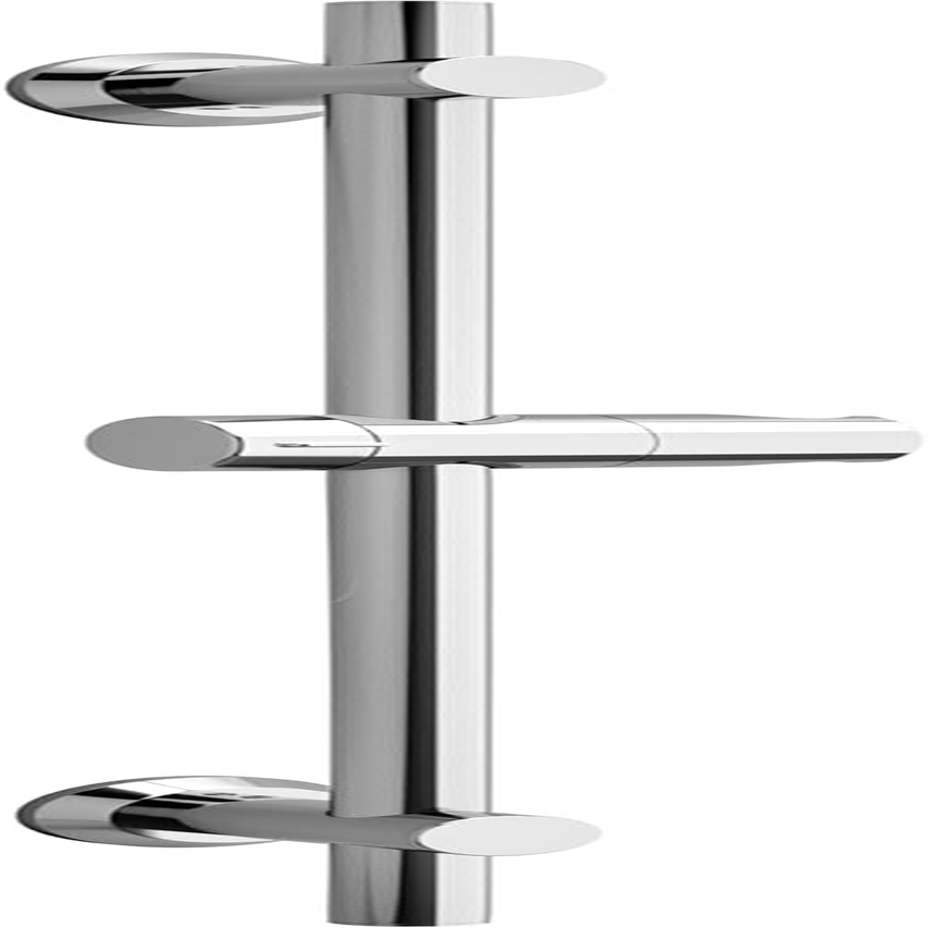G&ouml;rbach Shower Set Shower Rail with Shower Head Holder Stainless Steel Shower Rail 70 Cm Shower Wall Rail with Variable Wall Fixings for Variable Adaptation to Existing Drill Holes Chrome