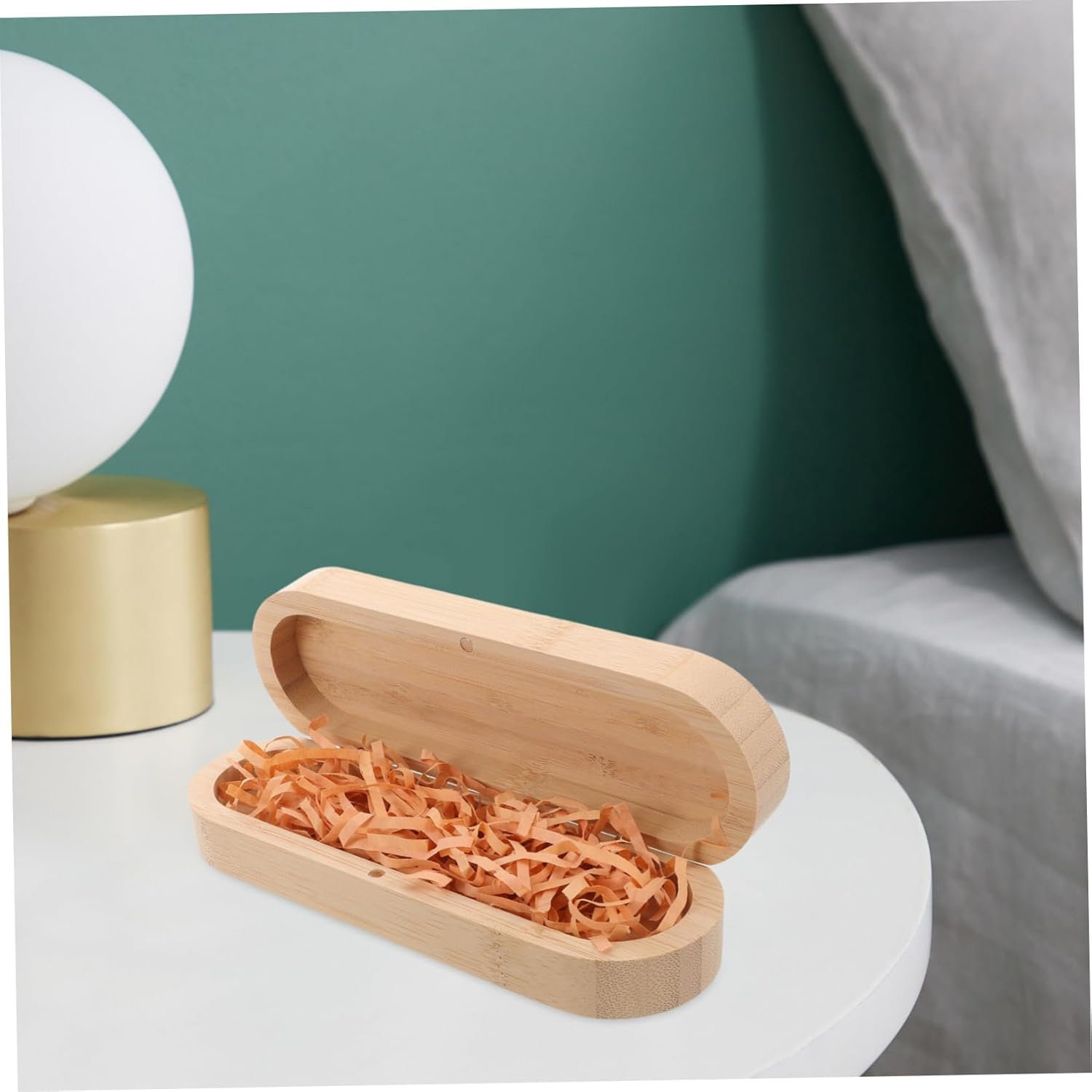 CLISPEED Wooden Pregnancy Test Reveal Box Surprise Keepsake for Grandparents Announcement Souvenir Wooden Pregnancy Test Box image number 1