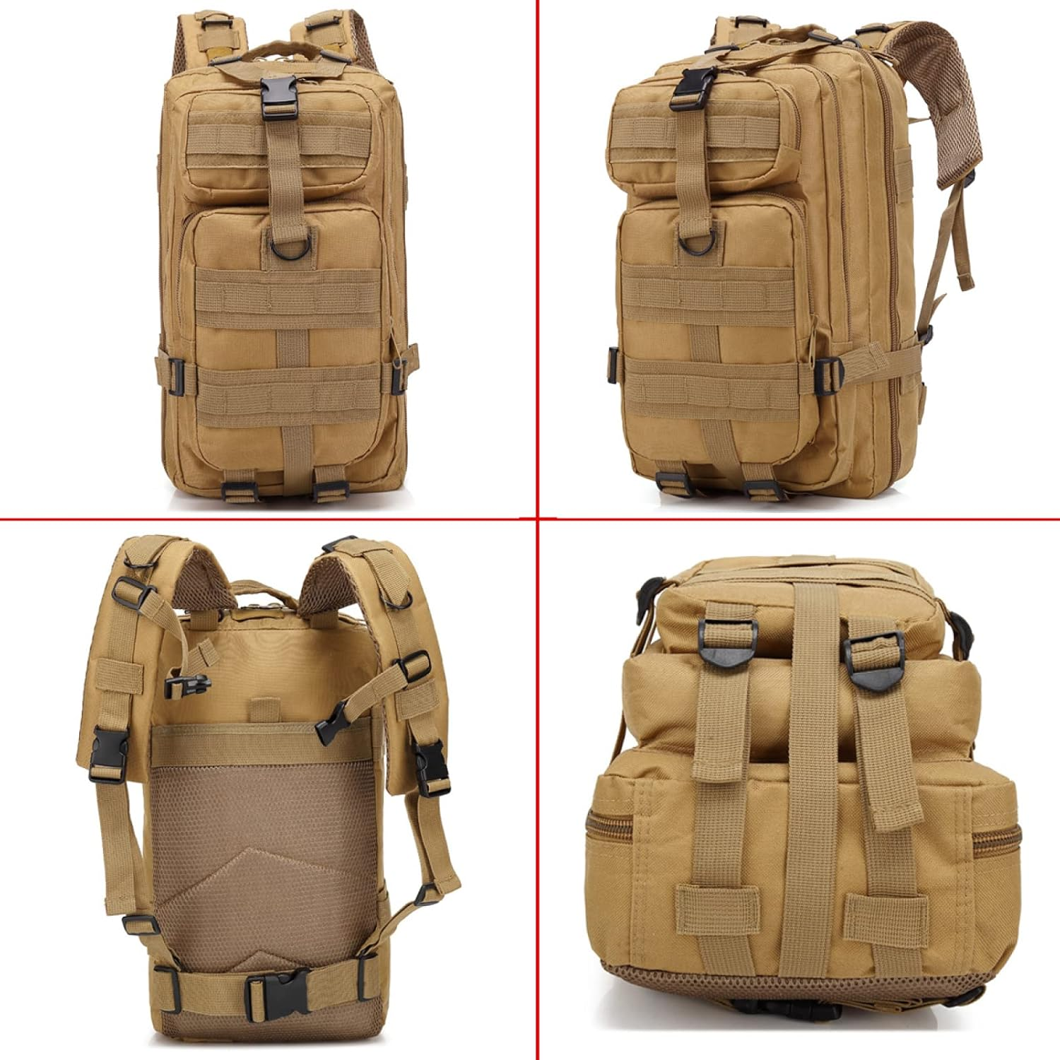 30L Mountaineering Outdoor Multifunctional Backpack 3 Days Tactical Backpack Military Tactical Backpack Assault Pack for Hiking Camping Trekking Hunting,Armygreen image number 1