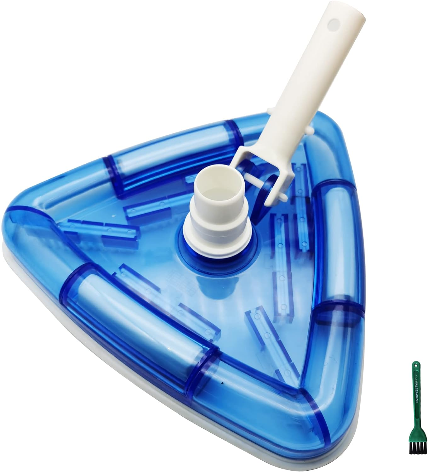 EZ SPARES Easy Life Swimming Pool Cleaning Tool Pool Vacuum Cleaner Head Standard Dimmer Brush Triangle Shape image number 3