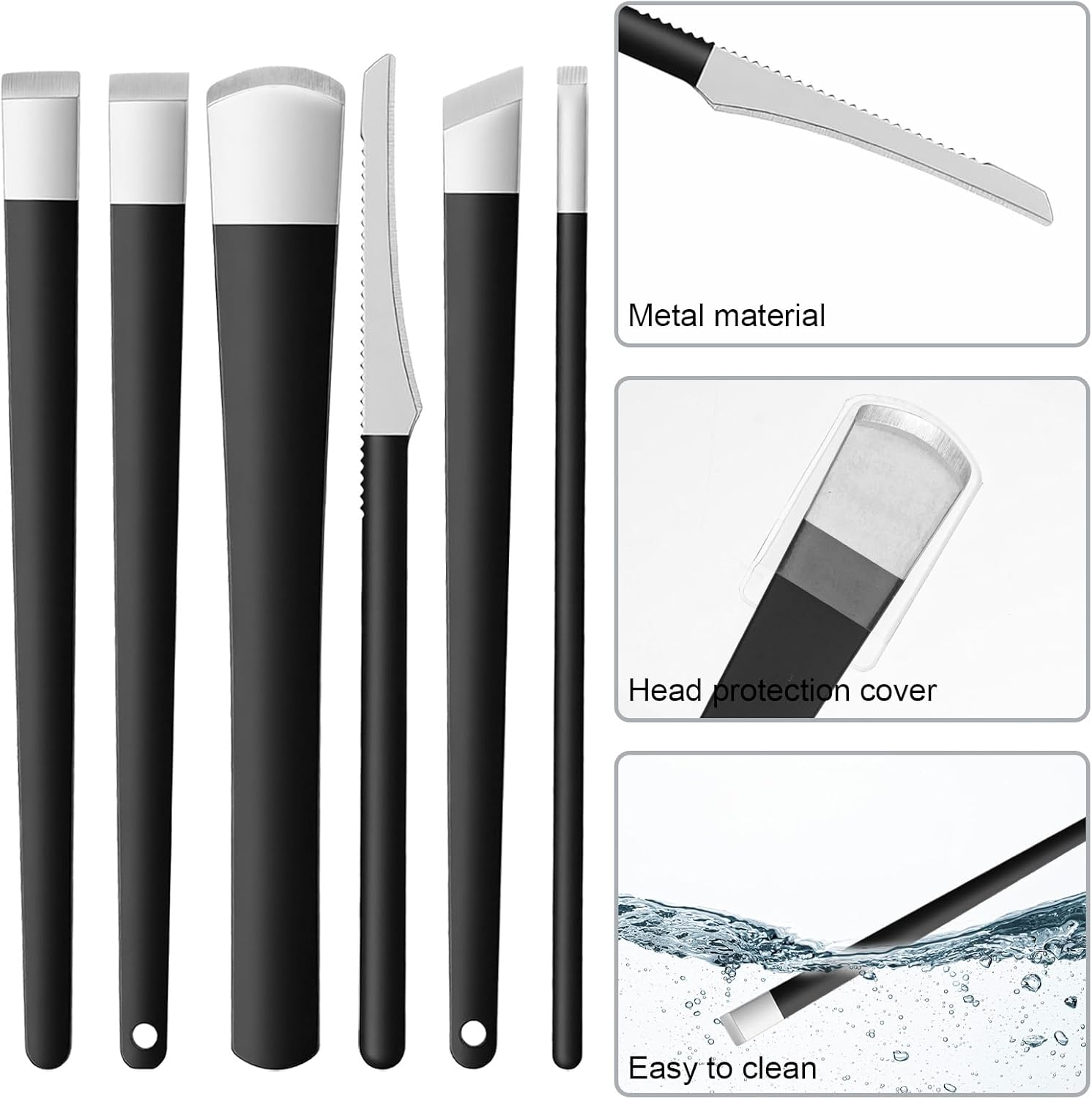 6 PCS Pedicure Knife Set, Ingrown Toenail Removal Kit Stainless Steel Removal Pedicure Scraper with Storage Box Professional Foot Scraper Callus Shaver Foot Care for Dead Dry Hard Cracked Skin image number 5