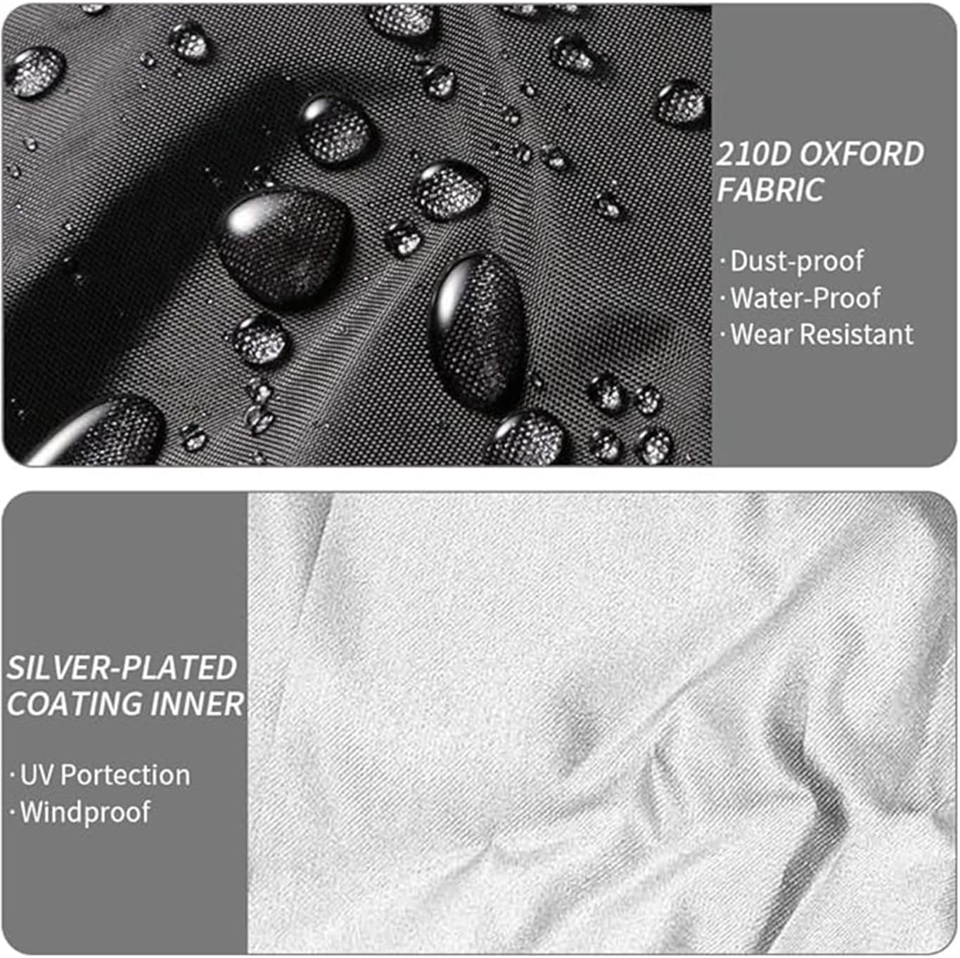 Outdoor Cushion Storage Bag, Patio Cushion Storage Bag with Zipper and Handle, Waterproof Outdoor Soft - Furnishing Storage for Soft - Furnishings, 210D Oxford Cloth Furniture, Bedding (Black) image number 5