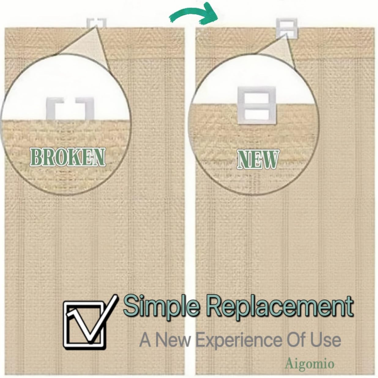 20PCS Blind Slat Top Hangers 89MM / 3.5INCH Vertical Blind Top Hangers Double Hole Window Slat Holder Vertical Blind Accessories Top Holders Spares (White) (89MM) image number 1