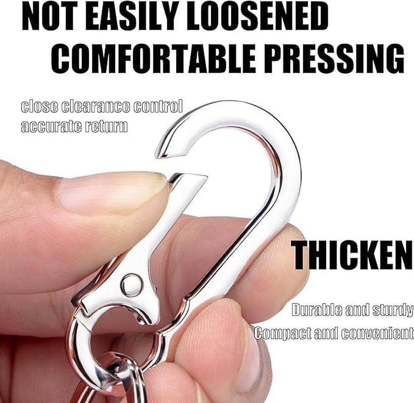 Oiltomn Metal Keychains Keyring Key Chain Ring Clip Holder Organizer for Home Car Keys Key Finder Women Men image number 1