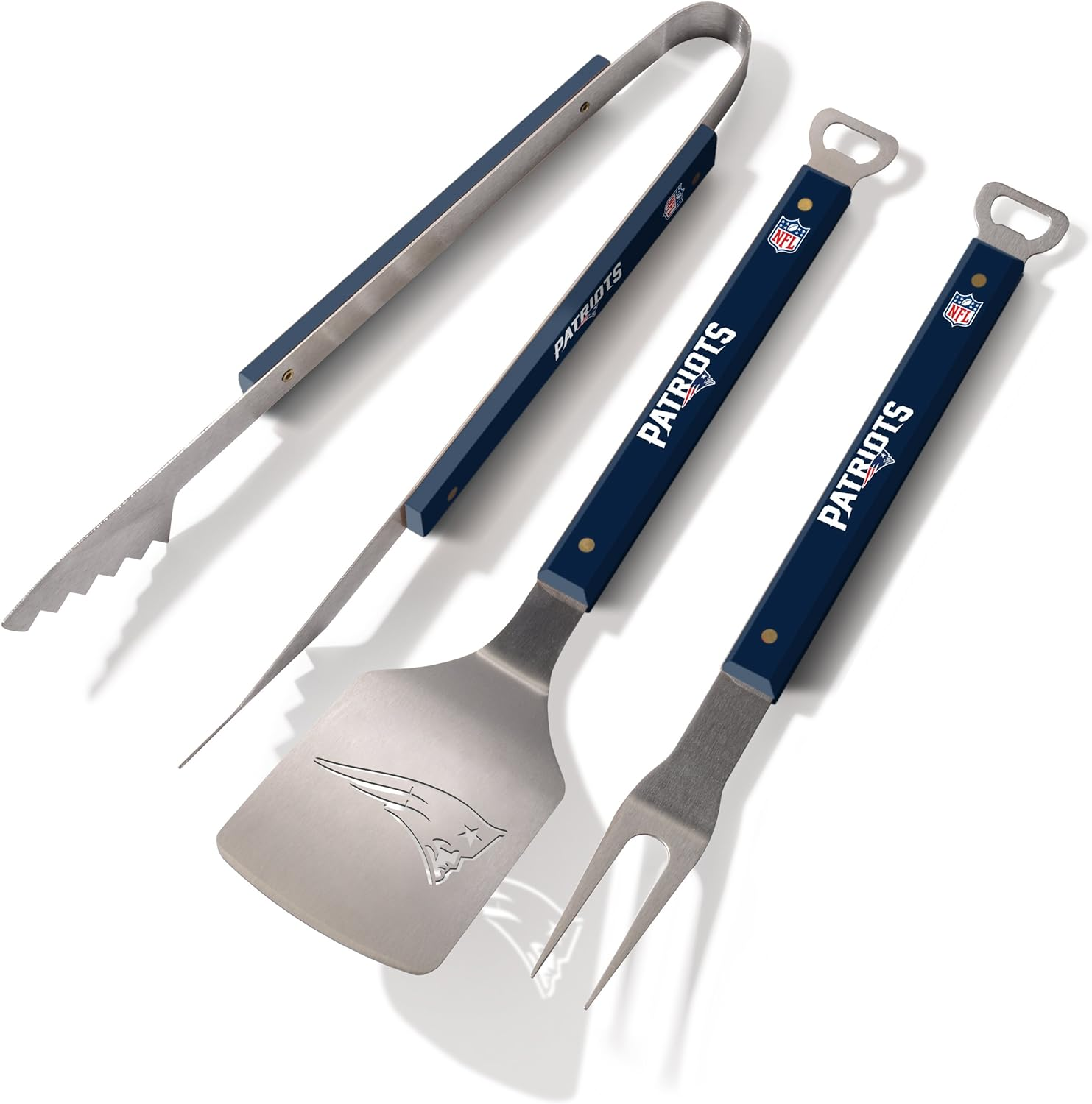 Youthefan NFL New York Giants Spirit Series 3-Piece BBQ Set, Stainless Steel, 22" X 9" image number 2