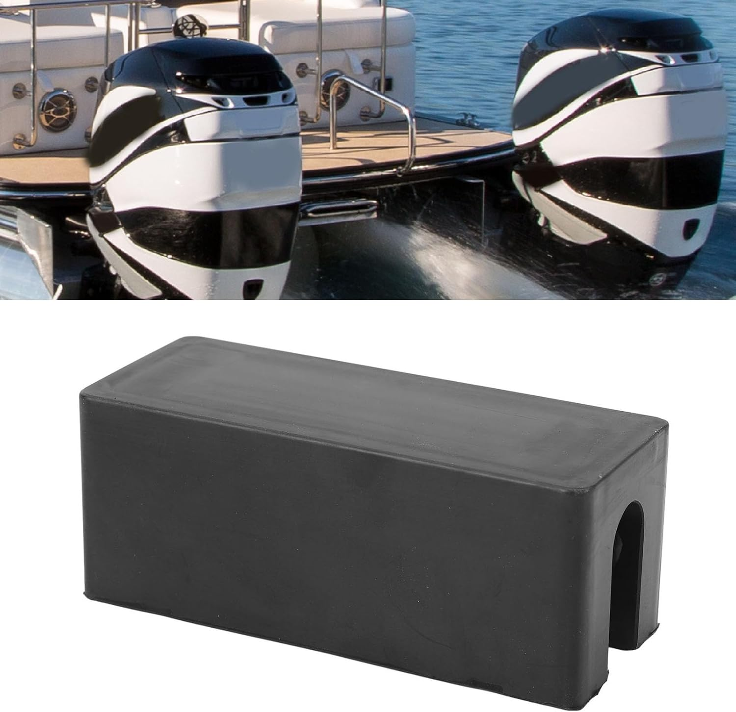 Boat Transom Saver, Rubber Boat Motor Engine Support for Outboards Motor, Outboard Motor Support, Boat Accessories, Transom Savers for Outboard Motor, Easy Installation image number 4
