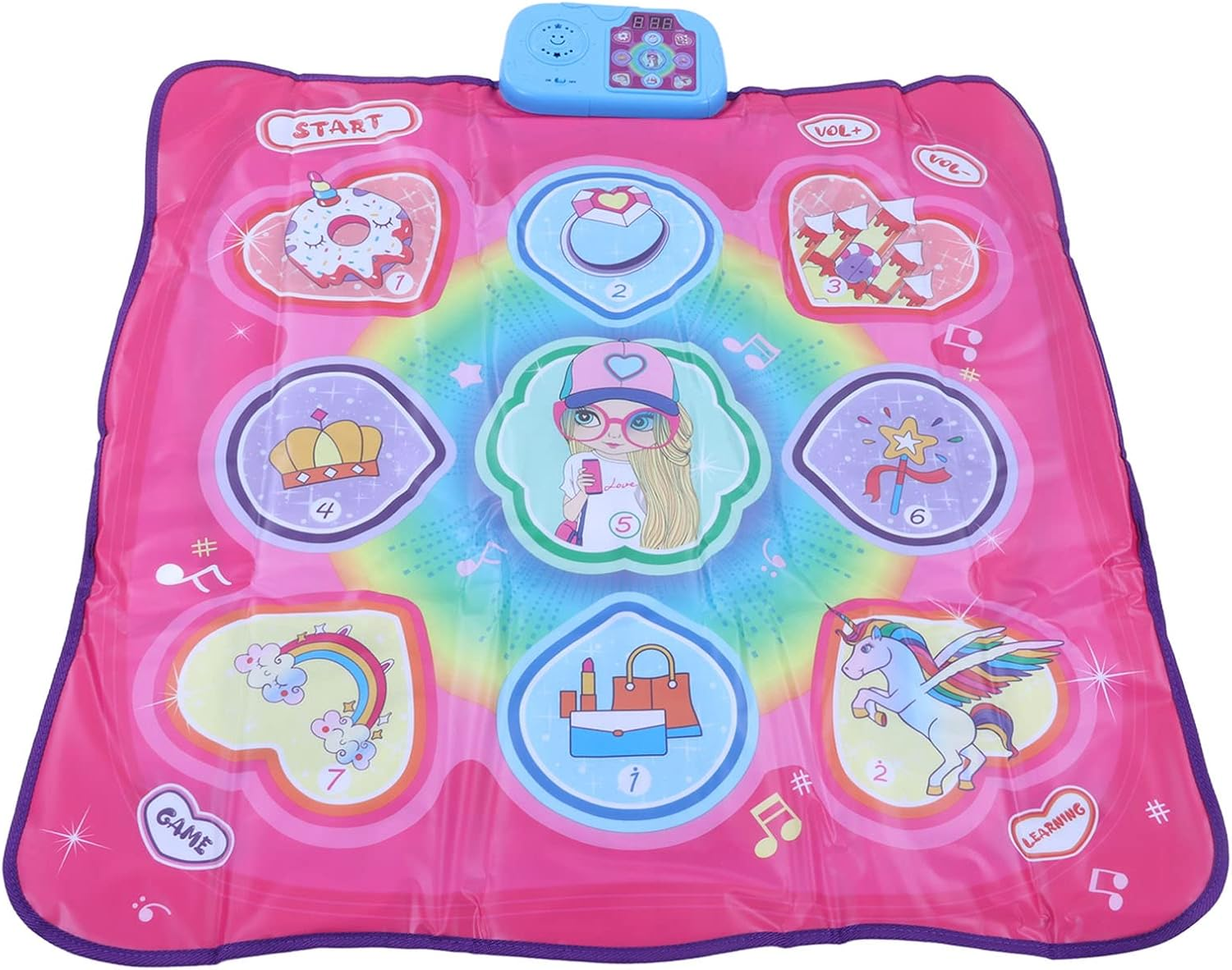 Dance Mat, Interactive Dancing Mat for Boys Girls Kids Adults Children Teens Toddlers, 3 Modes Single Player Electronic Musical Pad, Family Dancer Exercise Blanket Gift Game