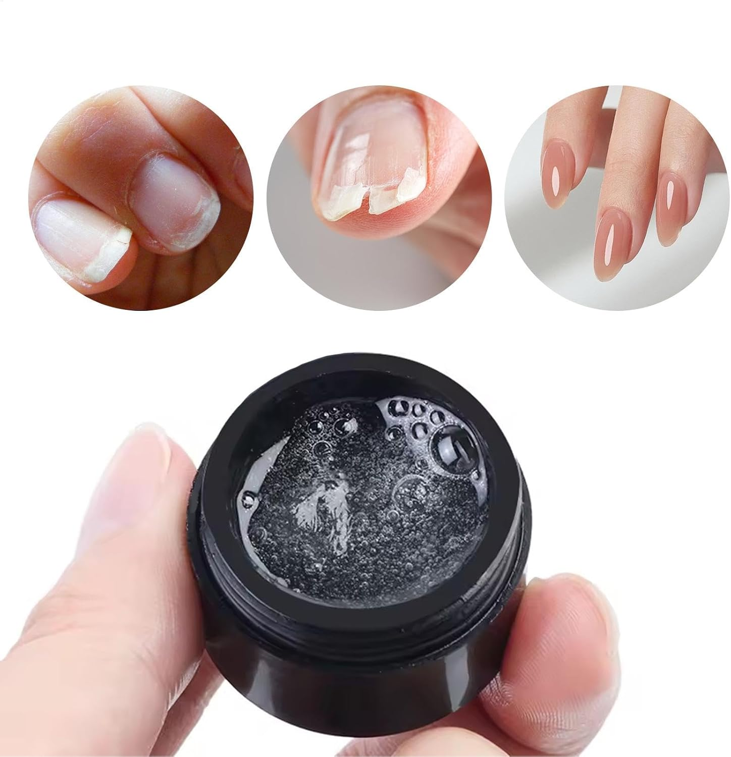 Nail Repair Kit for Broken Natural Nails, Nail Repair Glue for Natural Nails, Nail Strengthener and Hardener for Damaged and Broken Nails, 5Ml image number 4