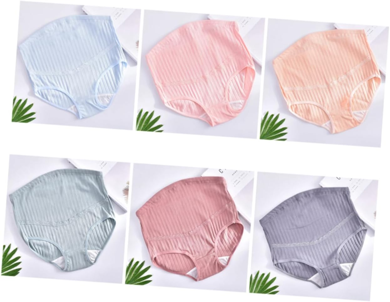 3Pcs High Waist Maternity Panties Cotton Soft Comfortable Underwear for Pregnant Women Belly Support image number 5