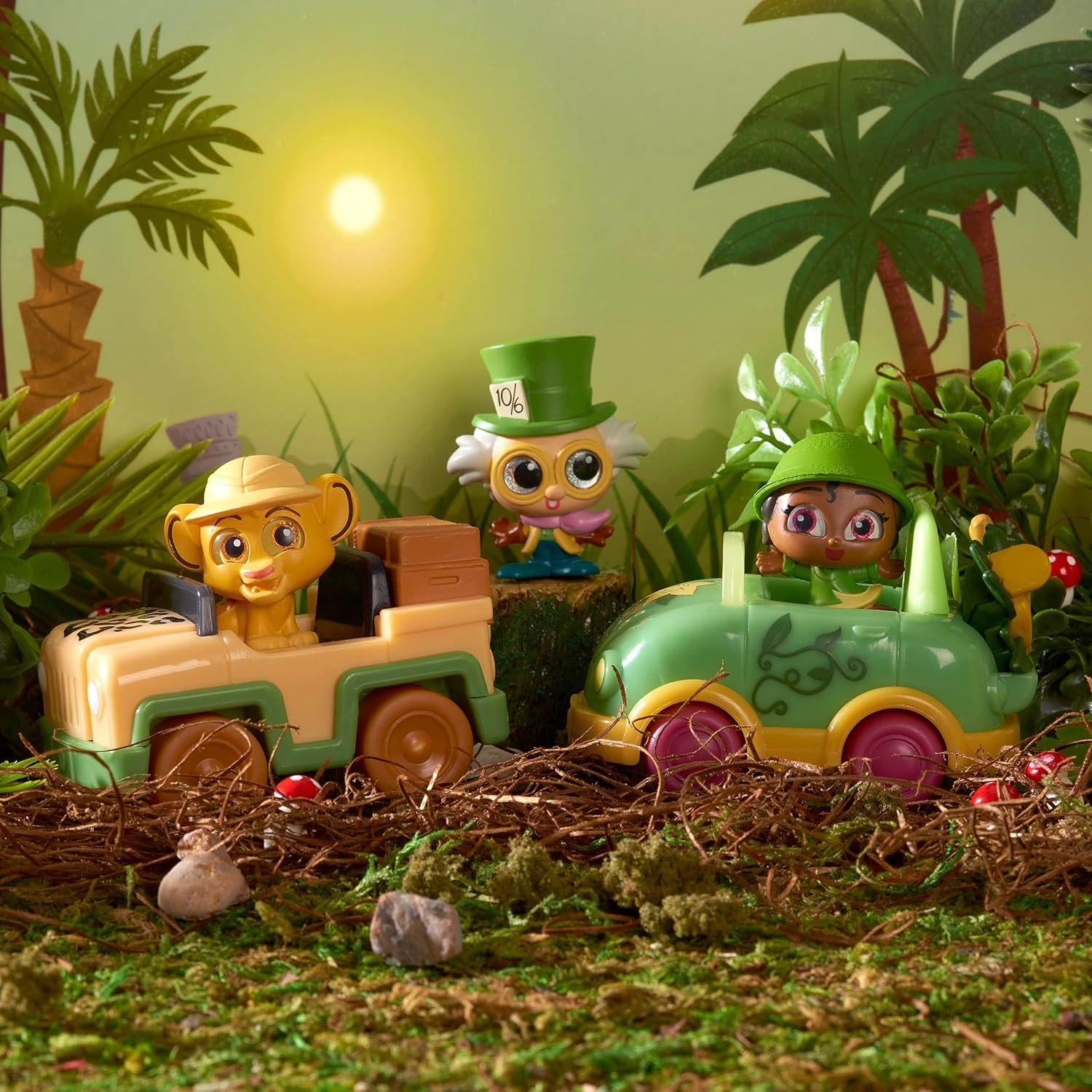 DOORABLES Disney New Let&rsquo;S Go Vehicles 2-Pack, Collectible Figure and Vehicle Set, Styles May Vary, Officially Licensed Kids Toys for Ages 5 Up, Gifts and Presents, Amazon Exclusive image number 5