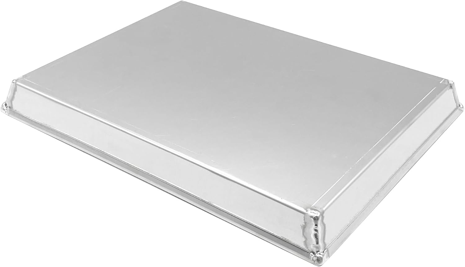 Pastry-Pizza Line Rectangular Baking Pan with Edge, Dimension 35 X 28 X 3 Cm, Silver image number 2
