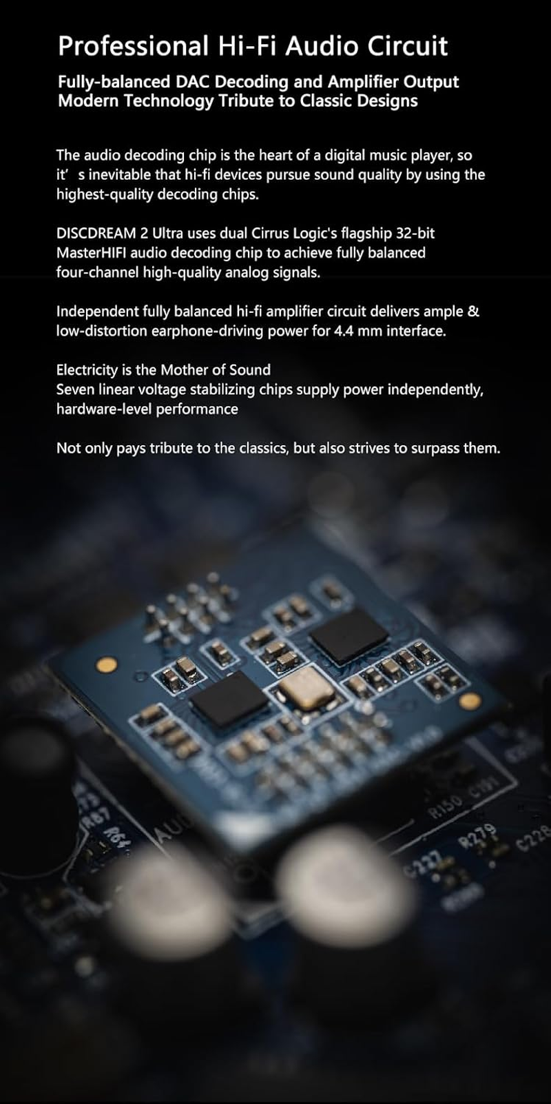 MOONDROP DISCDREAM 2 Ultra Portable CD Player Dual Dac 4.4 Balanced Output image number 5