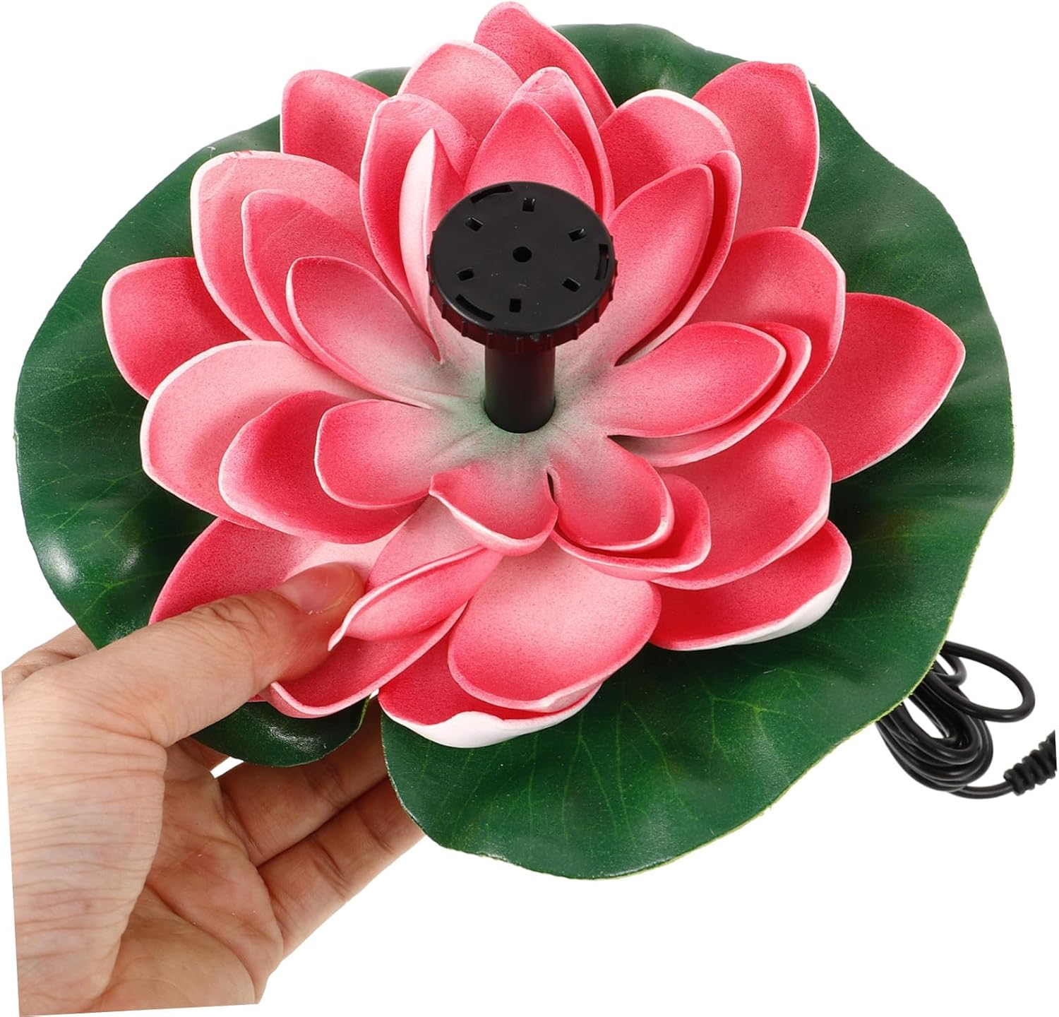 Solar-Powered Lotus Design Garden Fountain Outdoor Floating Water Feature Energy-Saving Landscaping Decor for Parks Fishponds and Backyard Water Scenery image number 5