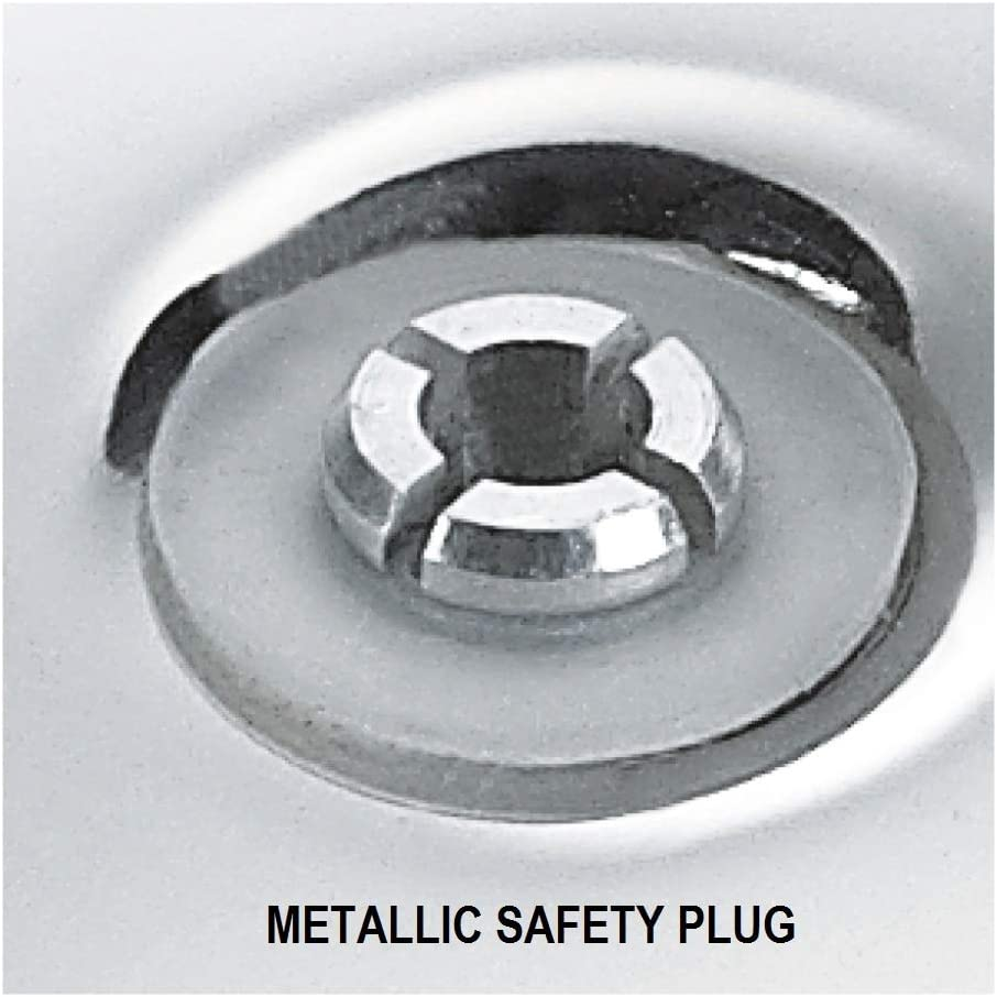 Prestige 5L Alpha Deluxe Induction Base Stainless Steel Deep Pressure Pan, 5.0-Liter image number 5