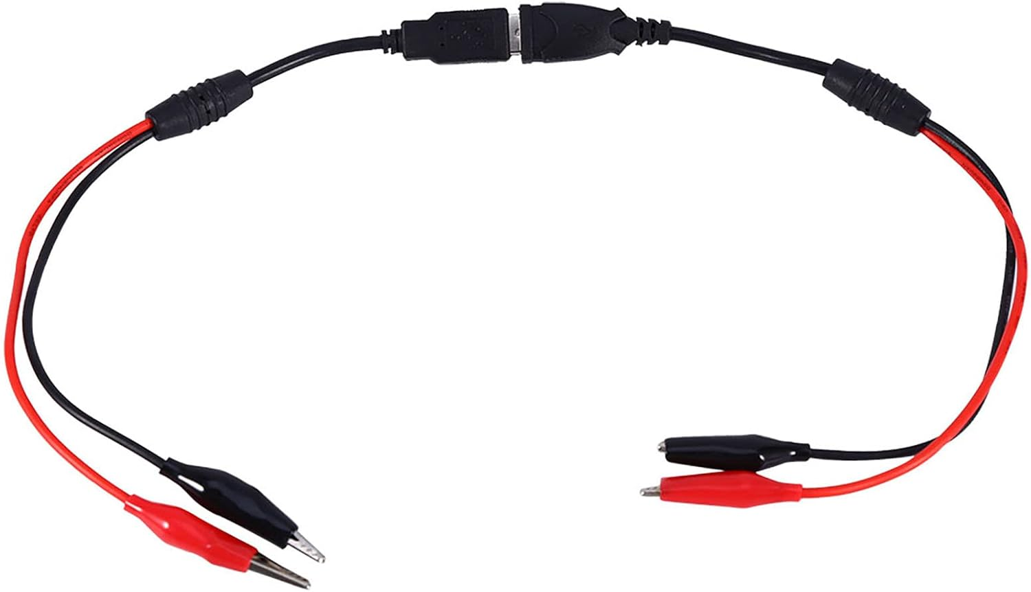 USB to Alligator Clips, USB Cable Tester Red Black Wire Alligator Clip Test Cable Male Female to USB Line for Electrical Circuit Testing image number 4
