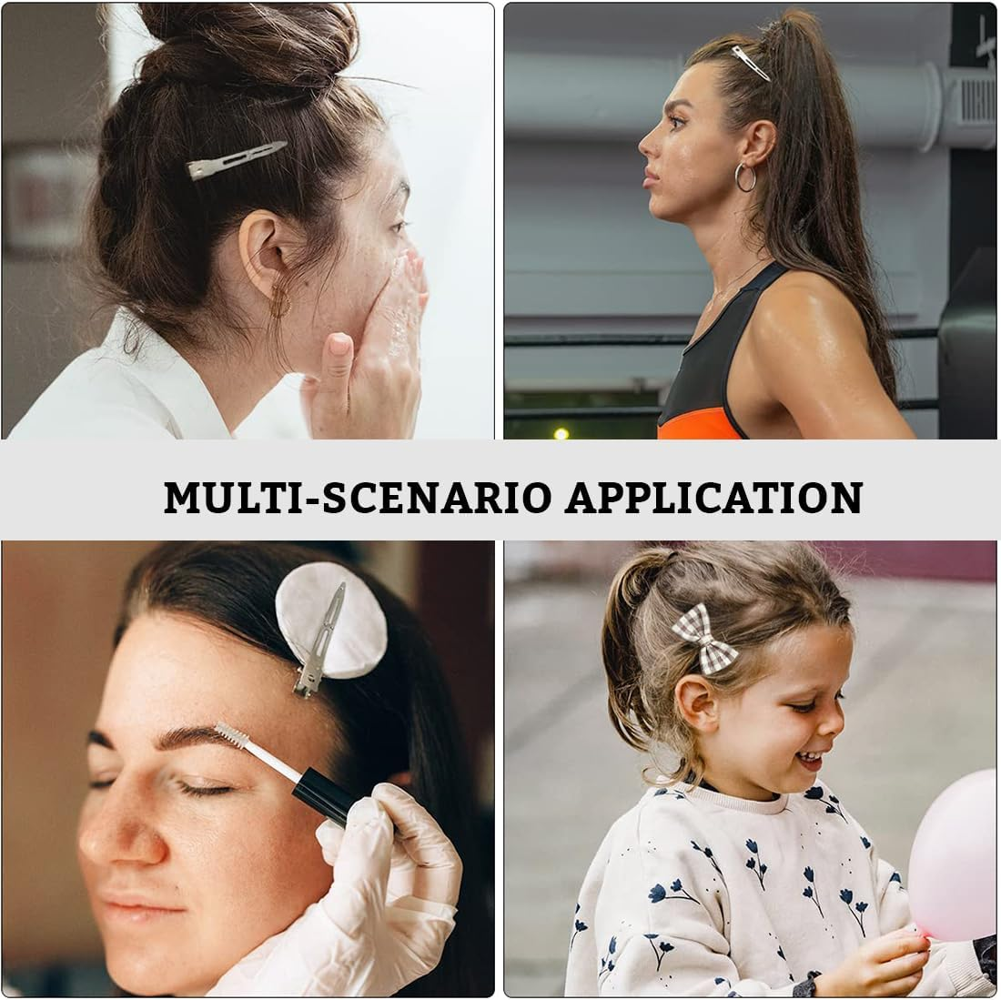 KIRZAX Pack of 48 Hair Clips Curls Fixing, 9 Cm Hair Clips Hairdressing Supplies, Hairdressing Alligator Clips, No Trace Hair Clips for Hair Clips, Women'S Clips, Hairdressing Salon, Girls, Hair image number 1