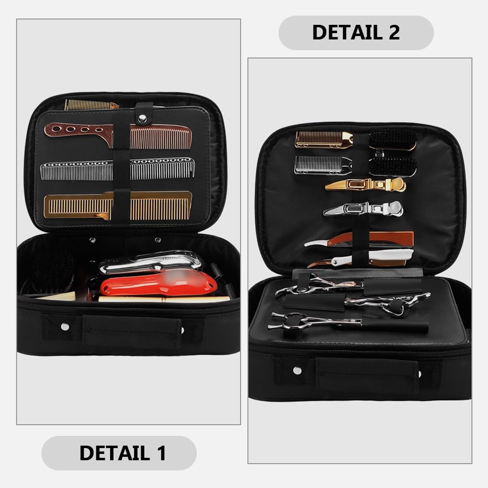 DOITOOL Large Capacity Hairdresser Scissor Bag Barber Haircut Scissor Organizer for Hairstylists Travel-Friendly Hairdressing Tool Case Durable and Spacious Barber Storage image number 3