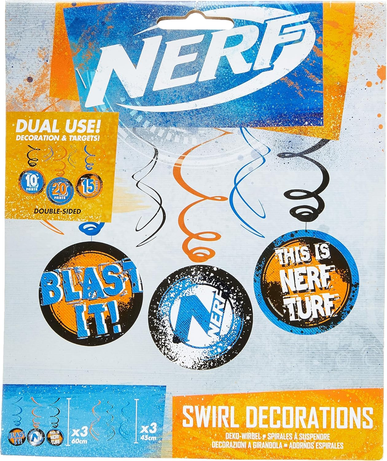 Amscan 9903934 - Child Nerf Blast Team Pack (2 Set of Blue and 2 Set of Orange) image number 1