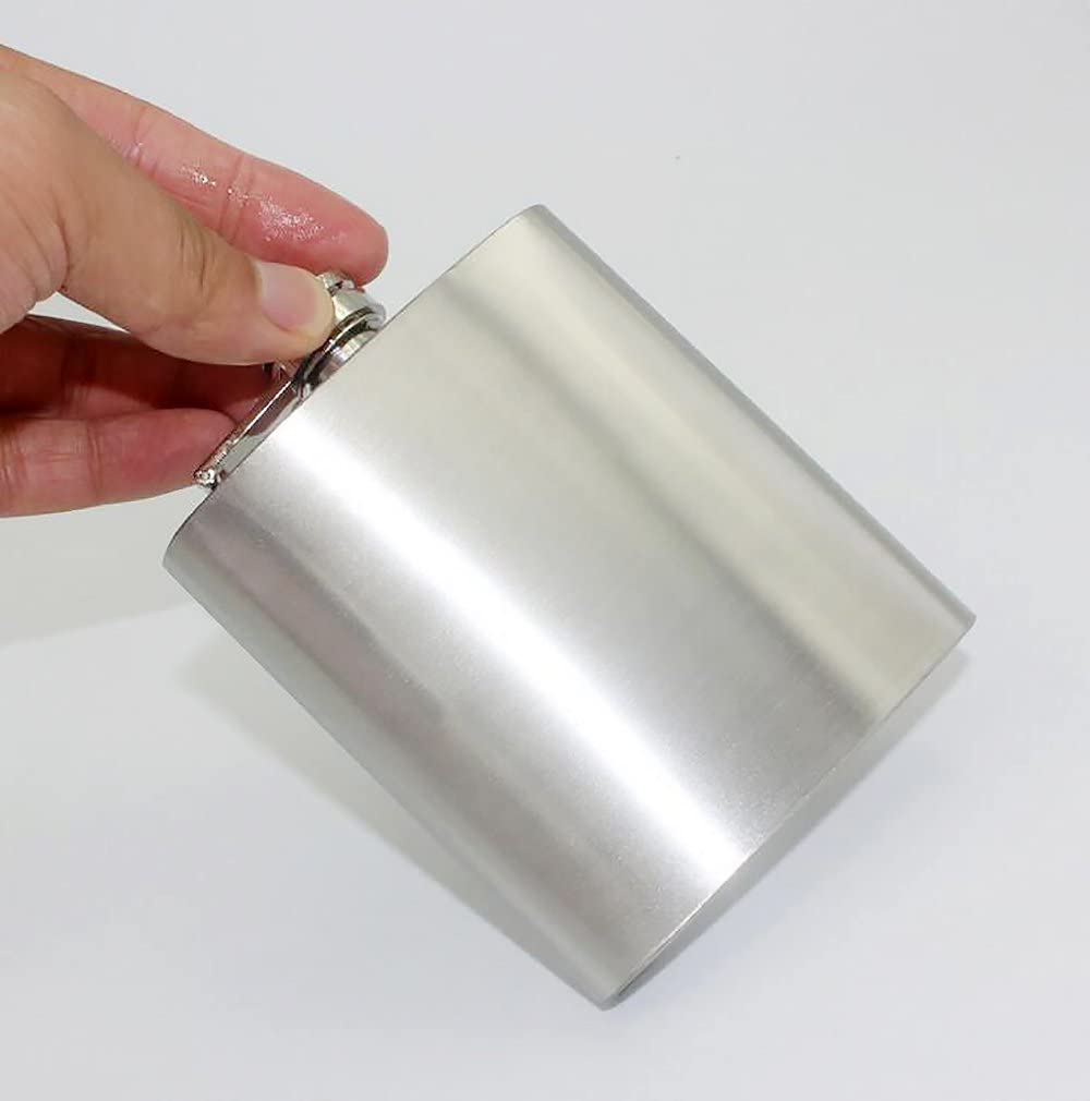 Ariv Hommey Stainless Steel Hip Flask Liquor Alcohol Whisky Whiskey Flask Silver Bottle Small Mini Pocket Hip-Flask Drink 9Oz image number 5