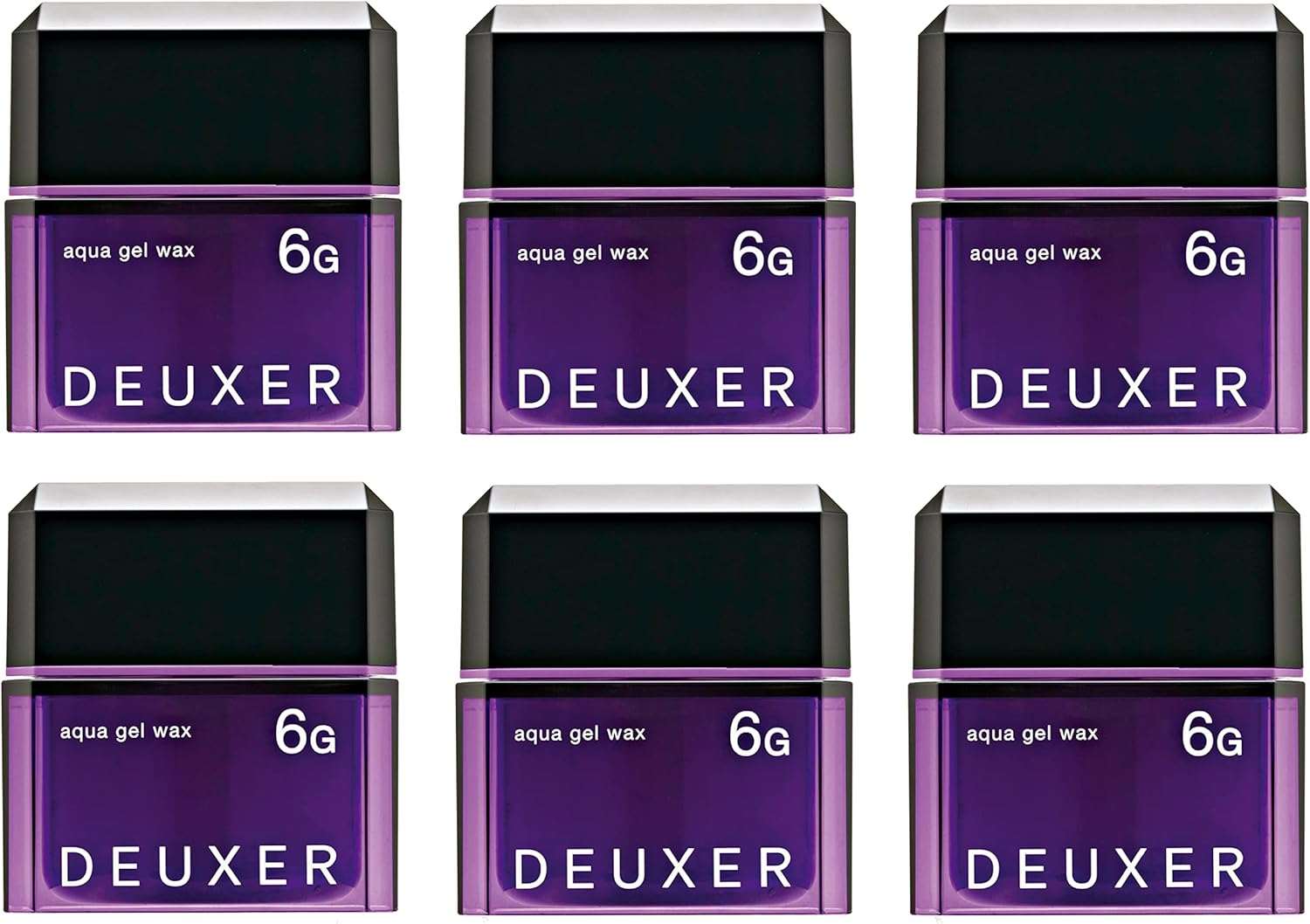 DEUXER Aqua Gel Wax 6G (2-Piece Set) Hair Wax, Floral Berry