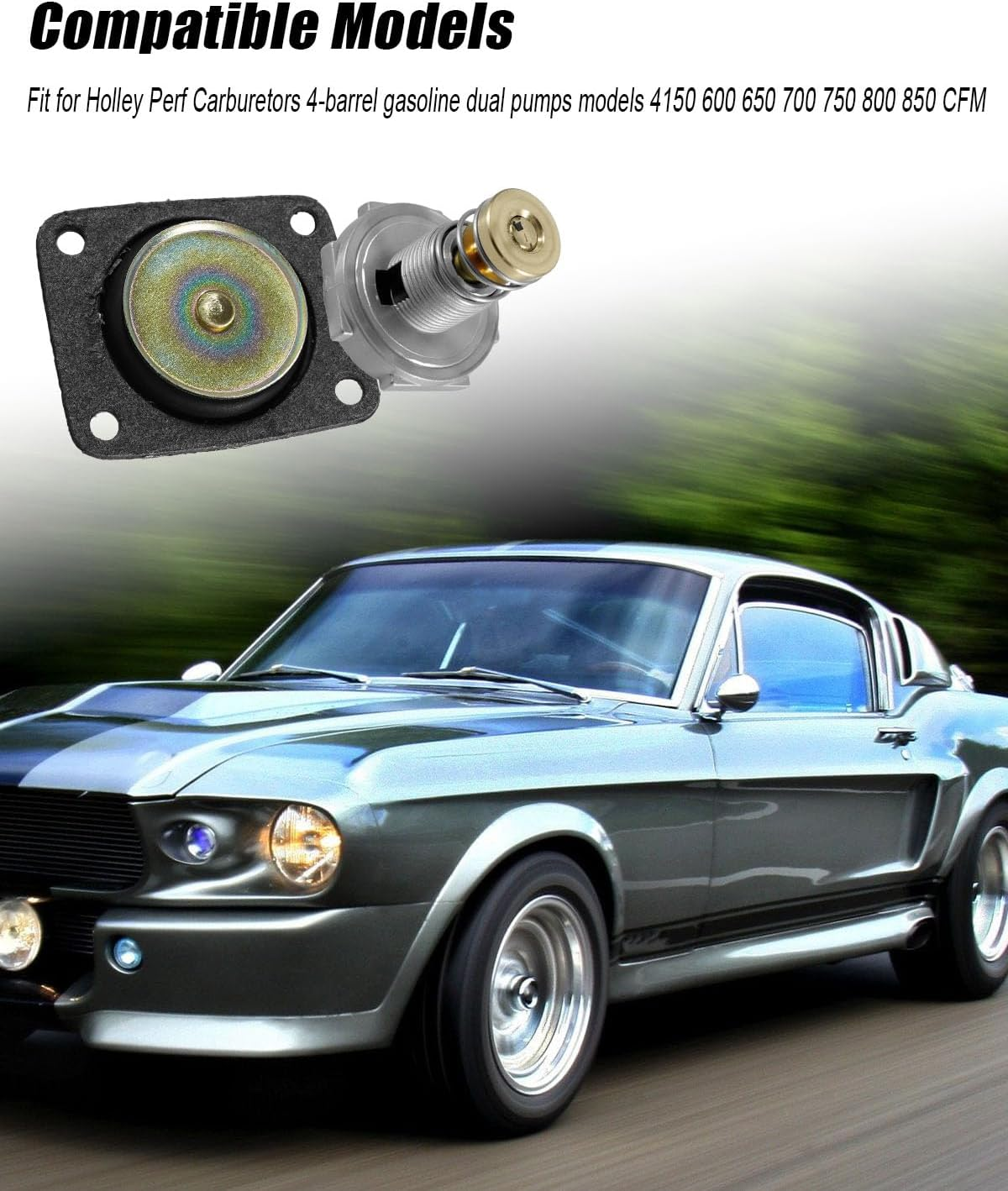 Carburetor Rebuild Kit Fit for Holley Perf Carburetors 4-Barrel Gasoline Dual Pumps Models 4150 600 650 700 750 800 850 CFM, Replace 37-485 image number 5