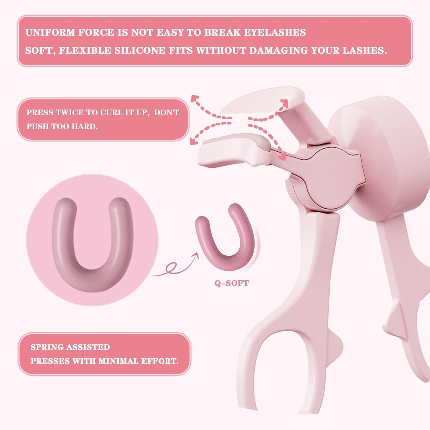 Migazelle Electric Heated Eyelash Curler, Rechargeable Automatic Lash Curler, 50&deg;C/60&deg;C /65&deg;C Temperature for Natural, Long Lifting - Portable & Safe for Sensitive Eyes, Perfect Travel Makeup Tool for Women image number 6