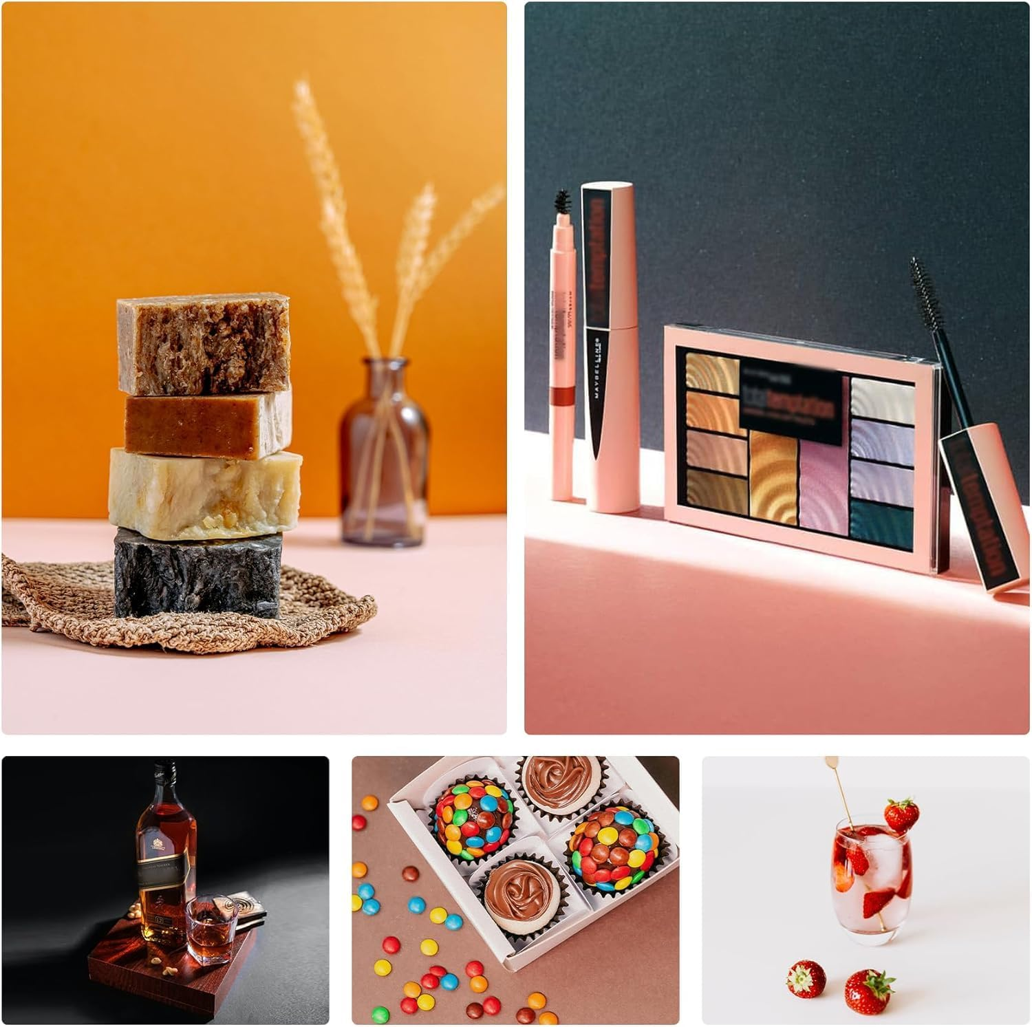 Photography Background Boards Set 30X40Cm for Small Product Photography Photo Background Reflective Cardboard+ 10 Piece Double Sided Background Paper 20 Pattern (40X30 Background Board) - Light Shadow Board image number 5