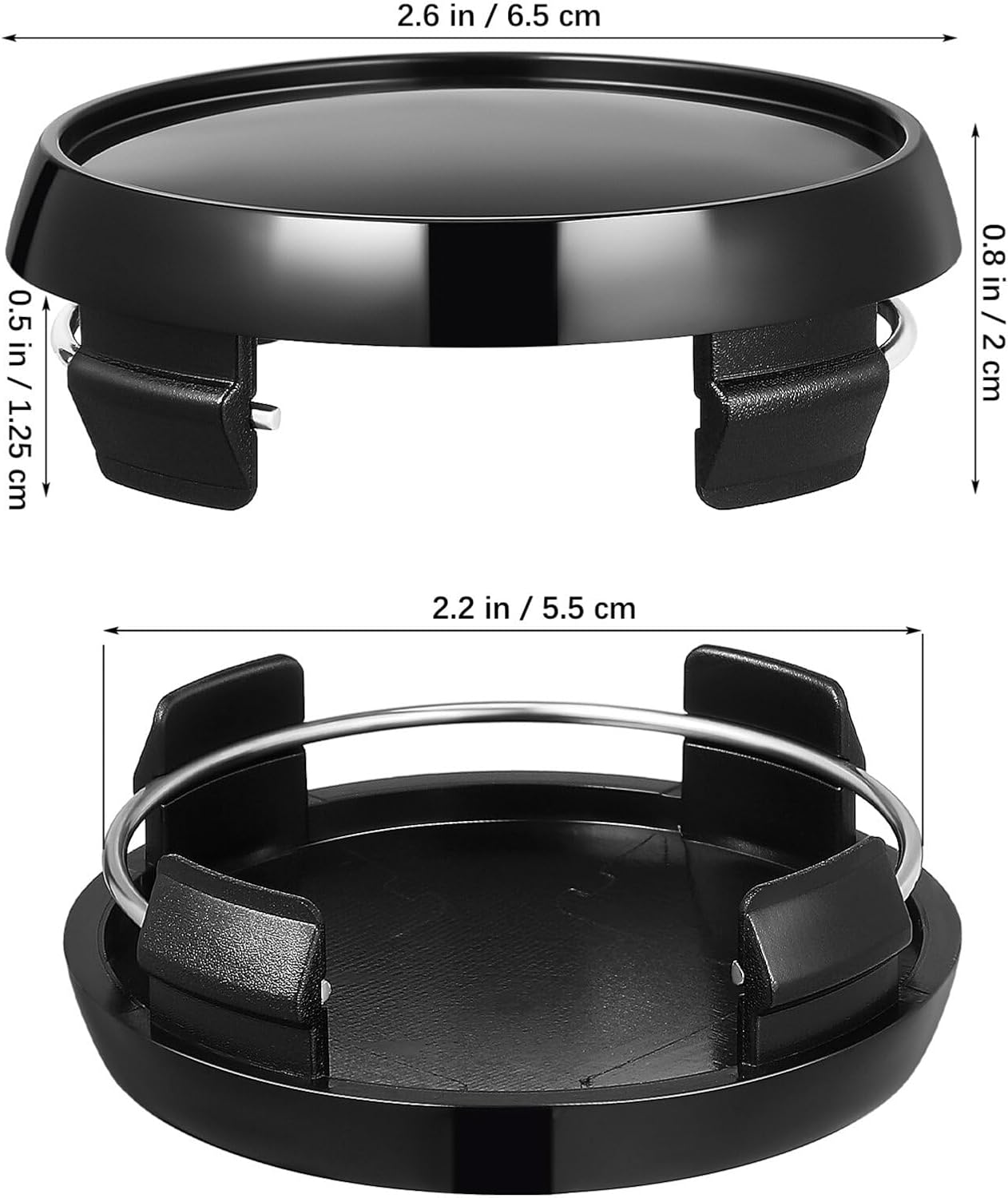 MUCKLILY 4Pcs Wheel Hub Caps for Rims Automotive Wheel Center Caps Compatible Car Models for Modification and Repair Easy to Install