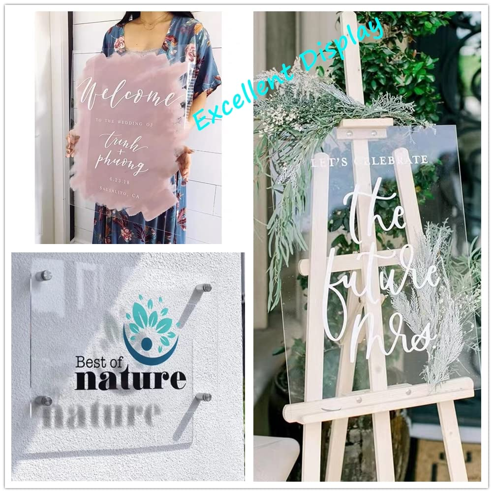 2Pack Clear Acrylic Sheet Cast Plexiglass 12 X 18", 1/8" Thick (3Mm) Transparent Plastic Sheet, Easy to Cut for DIY Display Projects, Advertisement Signs, Shelves image number 3