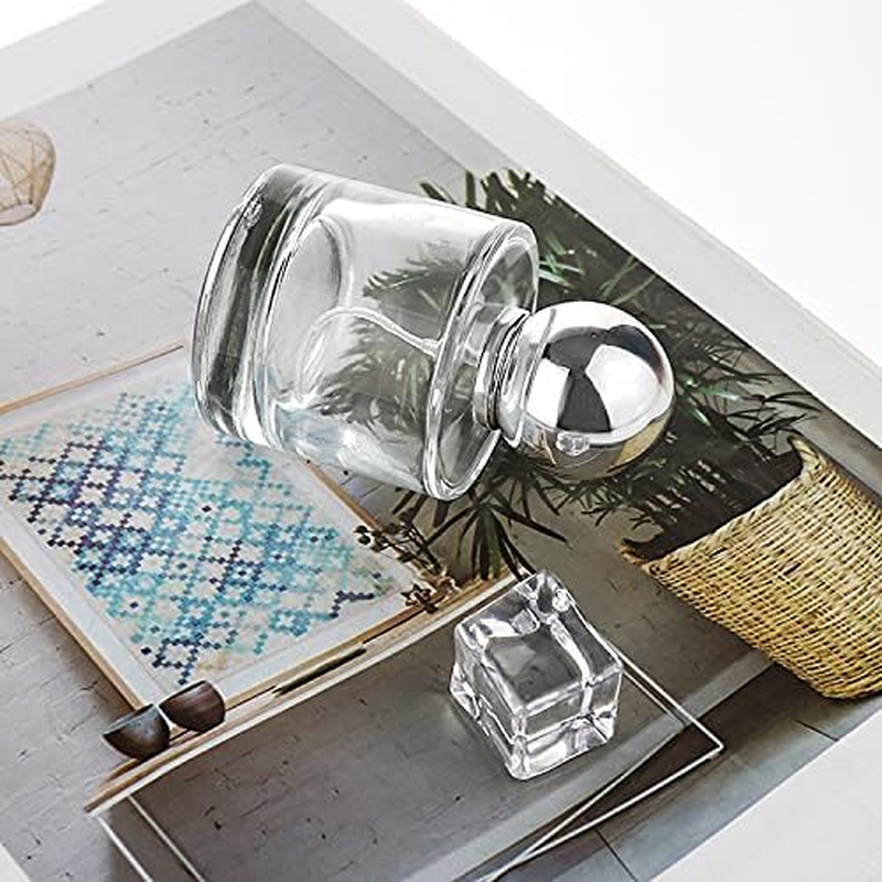 50Ml Clear Empty round Glass Perfume Spray Bottle - Spherical Cap image number 4
