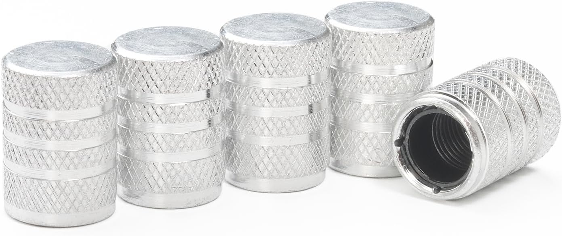 Tire Valve Stem Caps 5 Pcs，Pink Aluminum Alloy,Anodized Aluminum Tire Valve Cap Universal Fit for Cars/Motorcycles/Bikes, Anti-Corrosion,Air Valve Caps,Bike Valve Caps image number 3