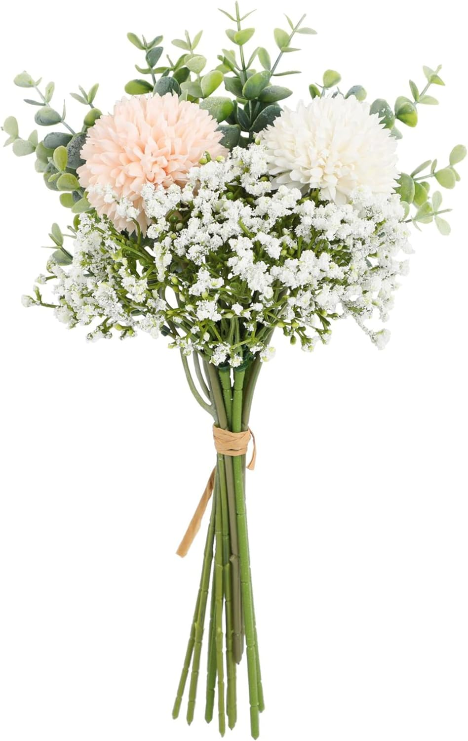 AU010-3 3 Bundles Artificial Plants with Rose Flowers, Plastic Material Faux Greenery for Home Bedroom Office Indoor Outdoor D&eacute;cor,30Cm(11.8")